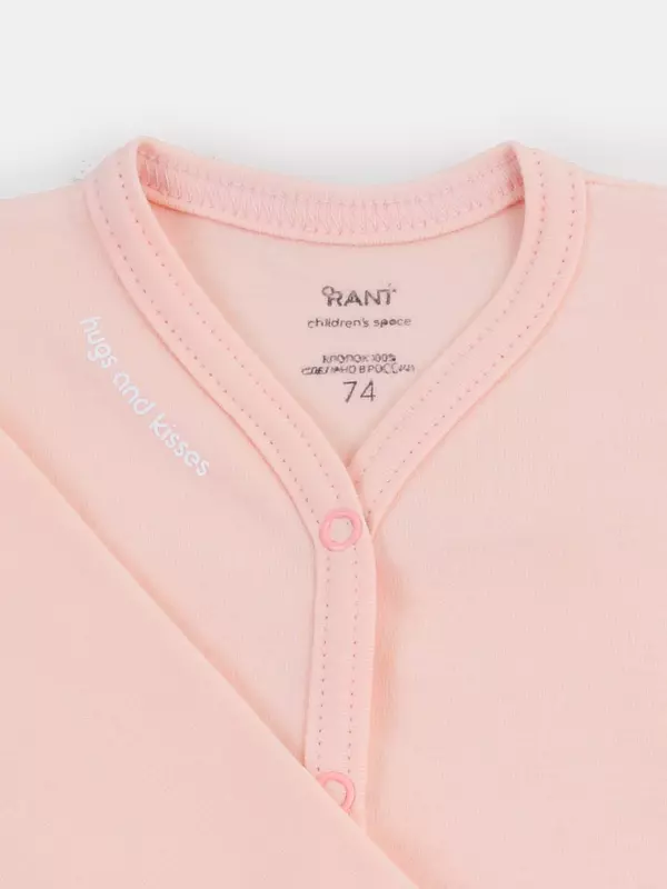 Боди Rant Hugs and kisses Soft pink 6472/6772