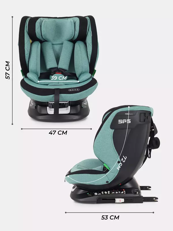 Автокресло Mowbaby Motion isofix (40-150 см) Green