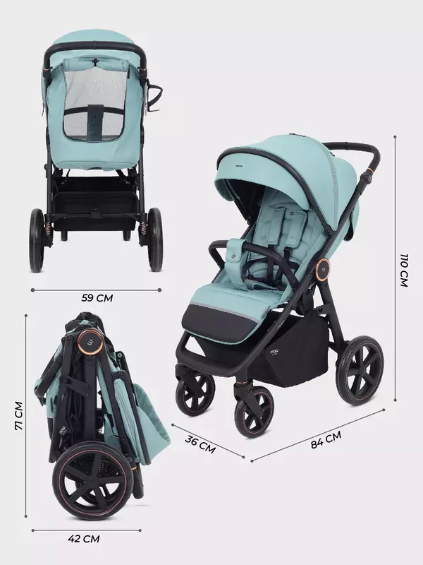 Коляска прогулочная Mowbaby Trail 2025 Green