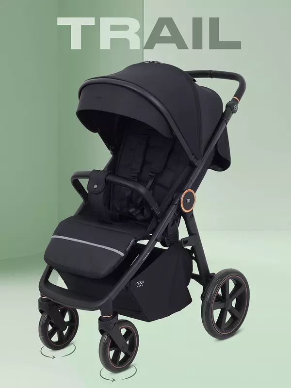 Коляска прогулочная Mowbaby Trail 2025 Black