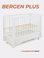 Кроватка Rant Bergen Plus маятник Cloud white